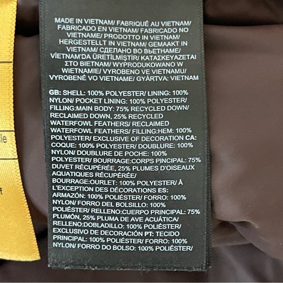 The North Face  Hydrenalit Down Vest Coal brown/monogram print Size Medium - Picture 15 of 16